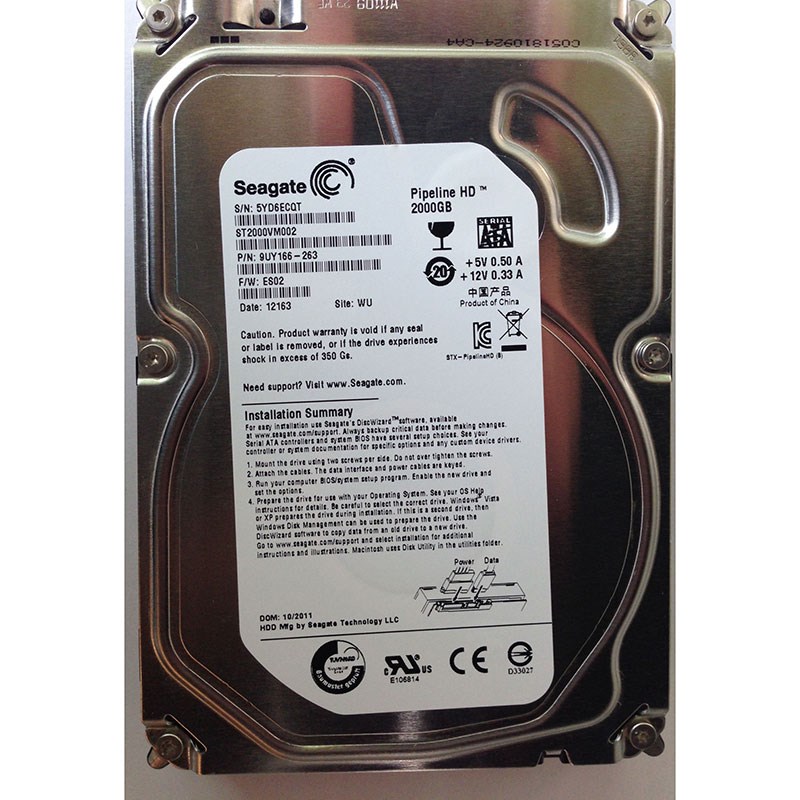 Жесткий диск Seagate 9UY166 2Tb SATAII 3,5" HDD 9UY166 - фото 30774