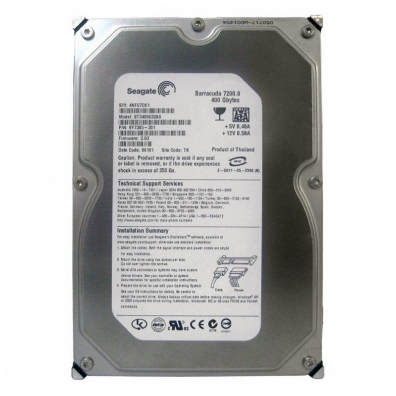 Жесткий диск Seagate 9Y7385 400Gb SATA 3,5" HDD 9Y7385 - фото 30789