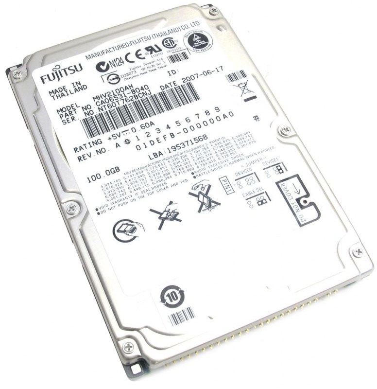 Жесткий диск Fujitsu CA06531-B040 100Gb 5400 IDE 2,5" HDD CA06531-B040 - фото 30917