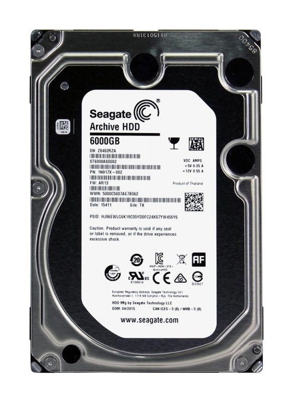 Жесткий диск Seagate 1N917X 6Tb 5900 SATAIII 3.5" HDD 1N917X - фото 31063