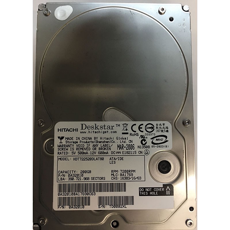 Жесткий диск Hitachi 0A32010 200Gb 7200 IDE 3.5" HDD 0A32010 - фото 31325