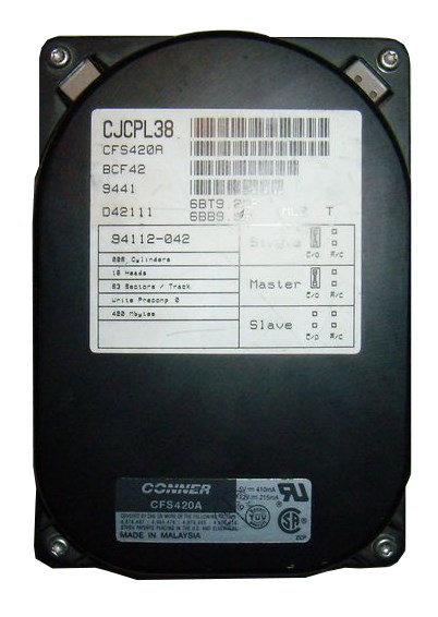 Жесткий диск Conner CT105 5,1Gb 5400 IDE 3.5" HDD CT105 - фото 31408