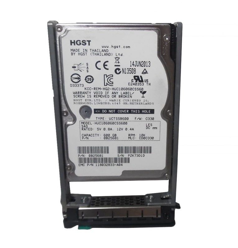 Жесткий диск EMC 0B25681 600Gb 10000 SAS 2,5" HDD 0B25681 - фото 31461