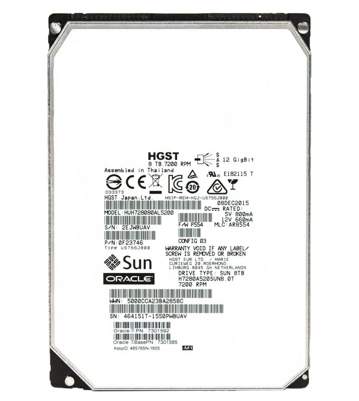 Жесткий диск Oracle 7301592 8Tb 7200 SAS 3,5" HDD 7301592 - фото 31470