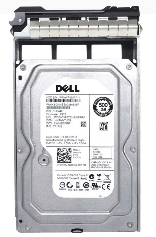 Жесткий диск Dell 01KWKJ 500Gb SATAIII 3,5" HDD 01KWKJ - фото 31499