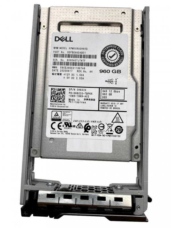 Жесткий диск Dell 0H8X3X 960GB SAS 2,5" SSD 0H8X3X - фото 31534