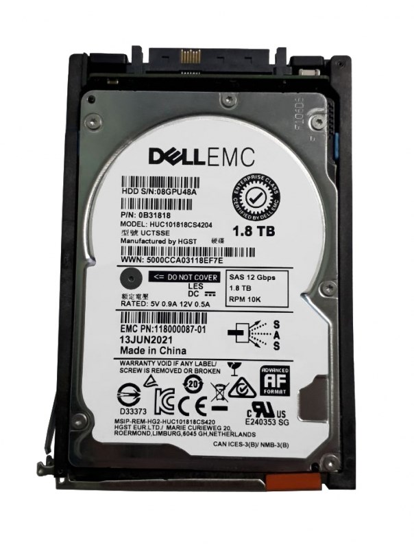 Жесткий диск EMC D4-2S10-1800U 1,8Tb SAS 3,5" HDD D4-2S10-1800U - фото 31561