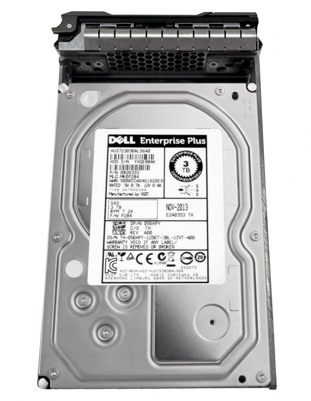 Жесткий диск Dell 56HPY 3Tb 7200 SAS 3,5" HDD 56HPY - фото 31606