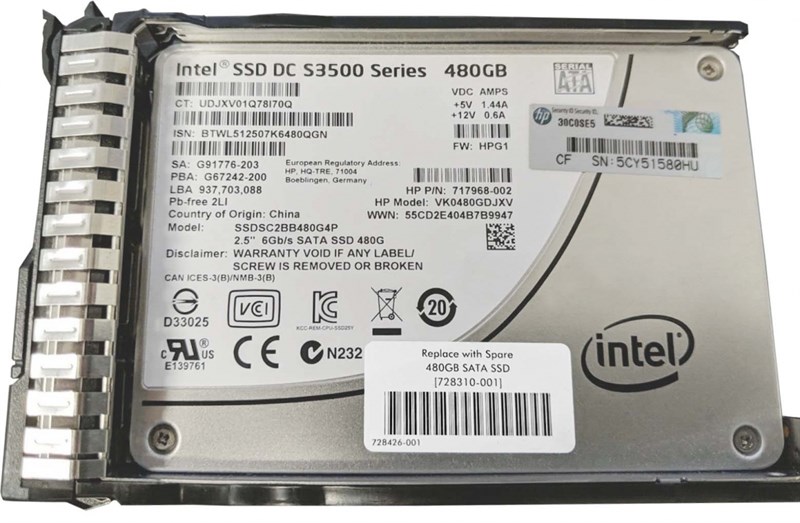 Жесткий диск HP 871291-B21 480Gb SATAIII 2,5" SSD 871291-B21 - фото 31721