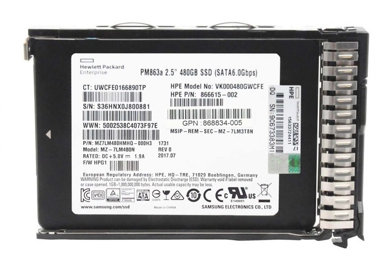 Жесткий диск HP MZ7LM480HMHQ-000H3 480Gb SATAIII 2,5" SSD MZ7LM480HMHQ-000H3 - фото 31912