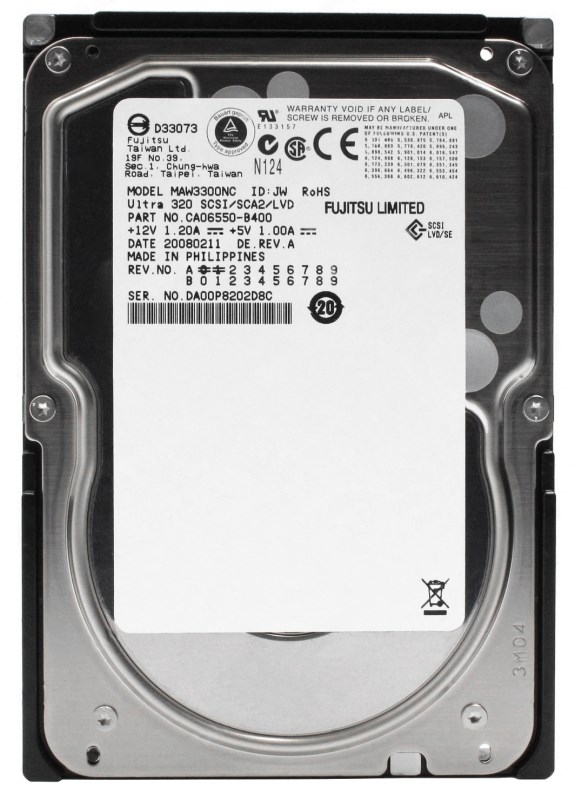 Жесткий диск Fujitsu CA06550-B400 300Gb U320SCSI 3.5" HDD CA06550-B400 - фото 32236