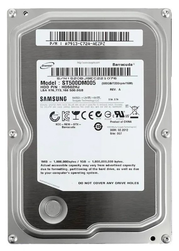 Жесткий диск Samsung HD502HJ 500Gb SATAII 3,5" HDD HD502HJ - фото 32239