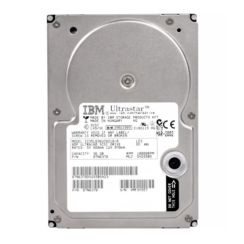 Жесткий диск IBM IC35L036UCD210-0 36,7Gb U160SCSI 3.5" HDD IC35L036UCD210-0 - фото 32283