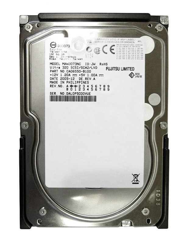 Жесткий диск Fujitsu CA06550-B100 73,5Gb U320SCSI 3.5" HDD CA06550-B100 - фото 32355