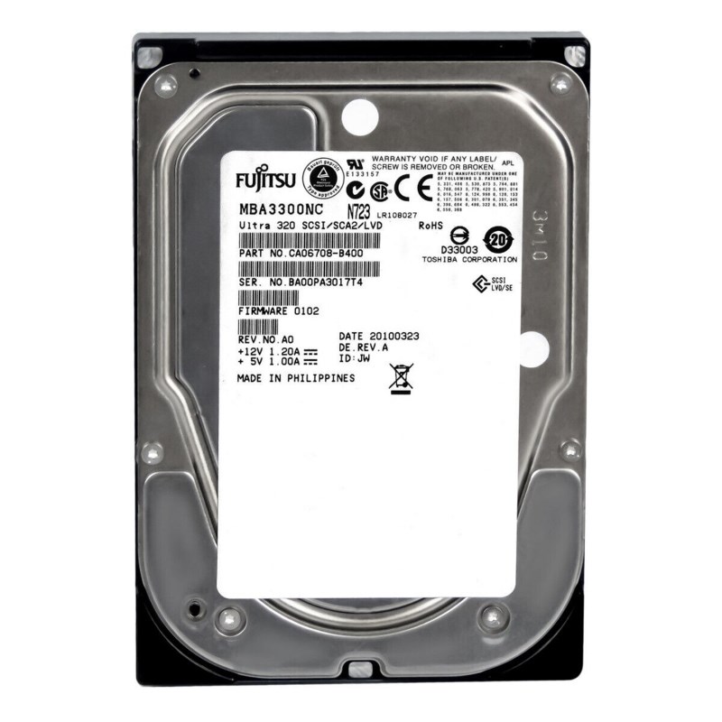 Жесткий диск Fujitsu CA06708-B400 300Gb U320SCSI 3.5" HDD CA06708-B400 - фото 32366