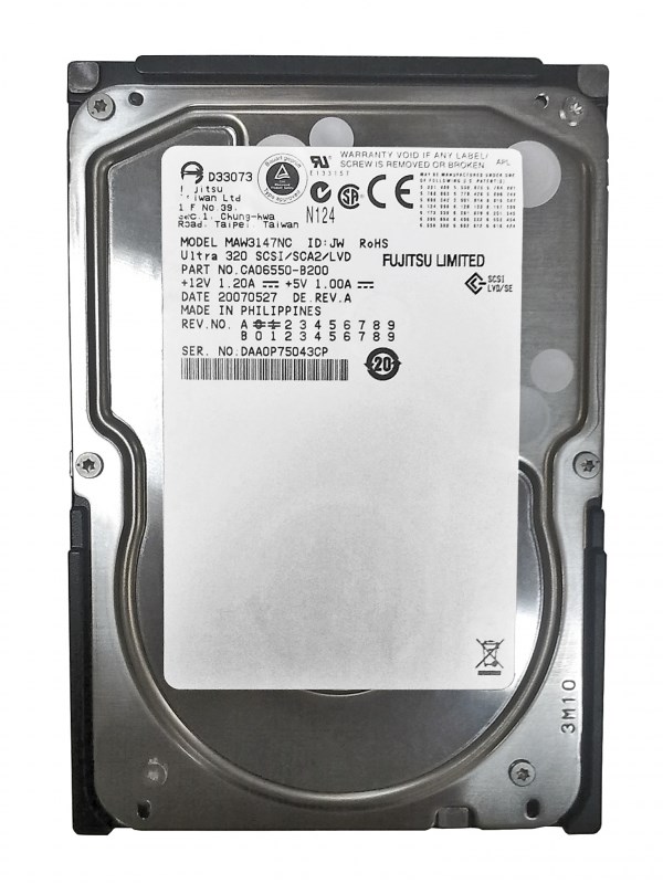 Жесткий диск Fujitsu CA06550-B200 147Gb U320SCSI 3.5" HDD CA06550-B200 - фото 32370