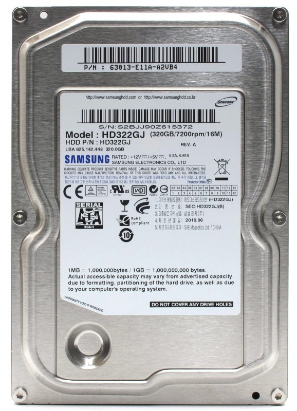 Жесткий диск Samsung HD322GJ 320Gb SATAII 3,5" HDD HD322GJ - фото 32414