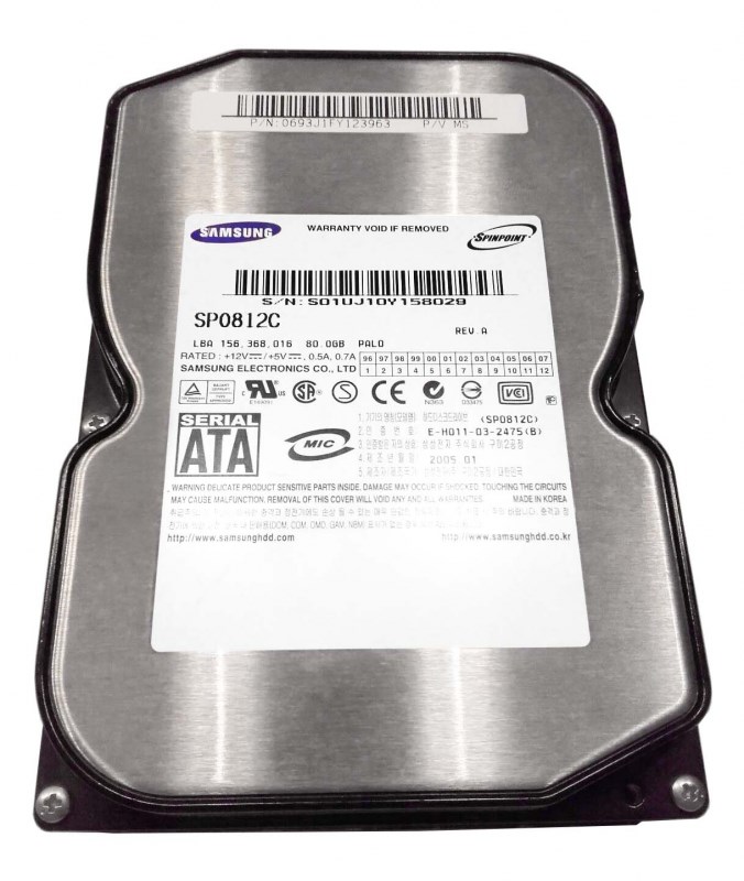 Жесткий диск Samsung SP0812C 80Gb SATA 3,5" HDD SP0812C - фото 32418