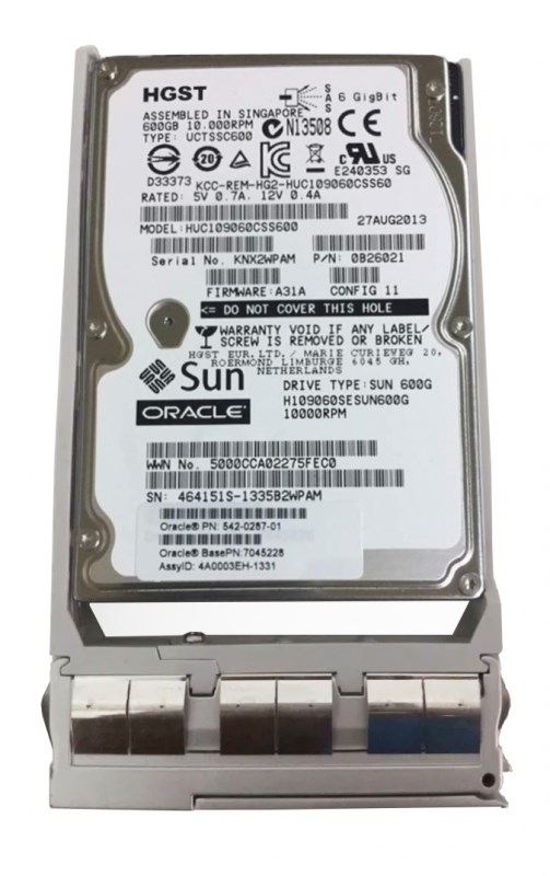 Жесткий диск Sun 0B26021 600Gb 10000 SAS 2,5" HDD 0B26021 - фото 32506