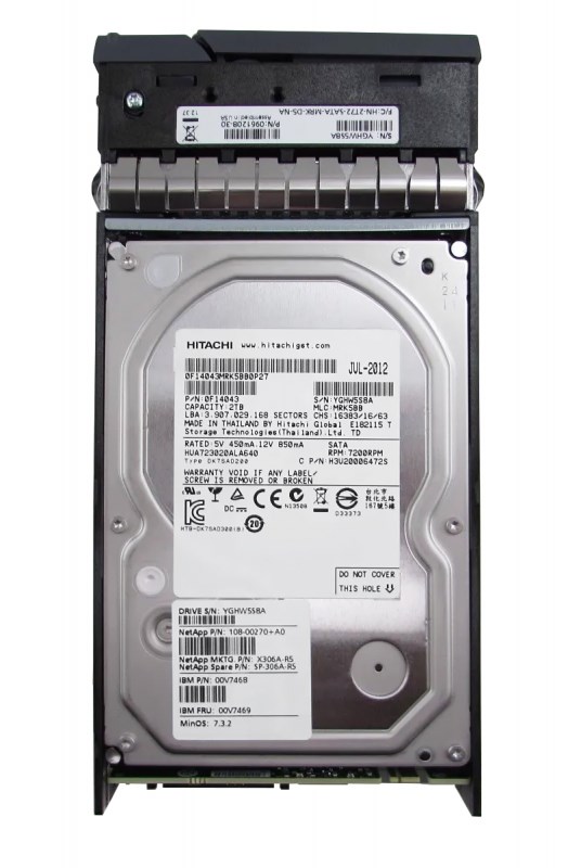 Жесткий диск Network Appliance 108-00270 2Tb 7200 SAS 3.5" HDD 108-00270 - фото 32593