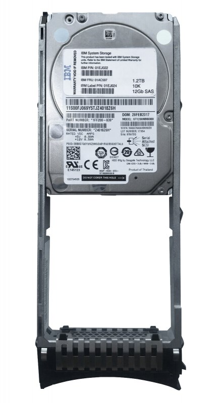 Жесткий диск IBM 01EJ024 1,2Tb 10000 SAS 2,5" HDD 01EJ024 - фото 32772