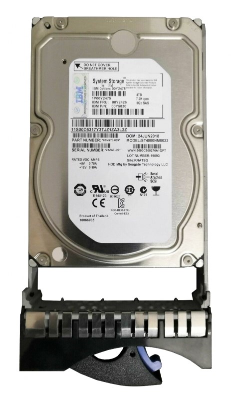 Жесткий диск IBM 00Y2475 4Tb 7200 SAS 3,5" HDD 00Y2475 - фото 32782