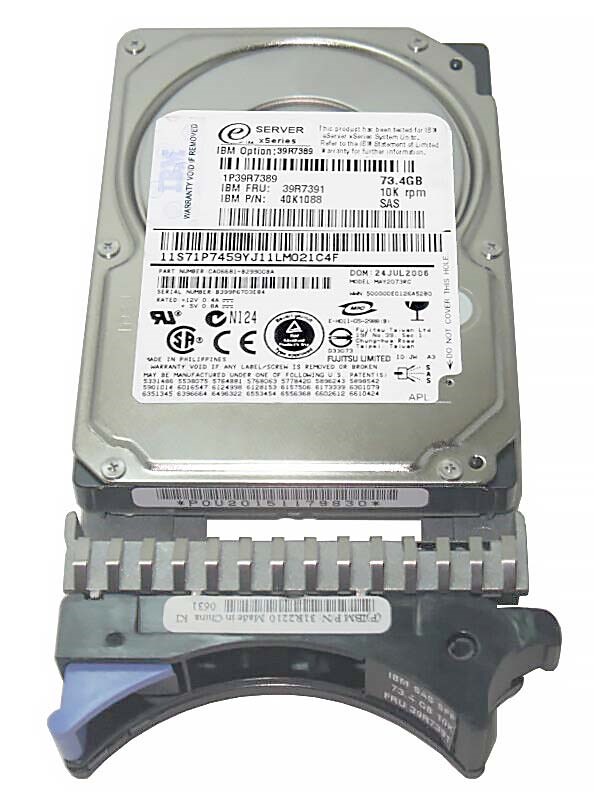 Жесткий диск IBM 39R7391 73Gb 10000 SAS 2,5" HDD 39R7391 - фото 32816