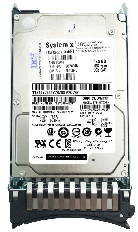 Жесткий диск IBM 90Y8948 146Gb 15000 SAS 2,5" HDD 90Y8948 - фото 32832