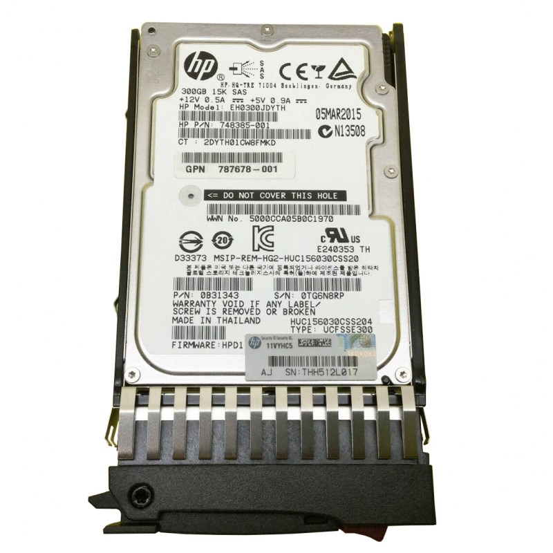 Жесткий диск HP 0B31343 300Gb 15000 SAS 2,5" HDD 0B31343 - фото 32917