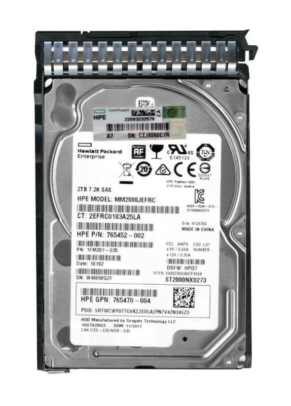 Жесткий диск HP 1FM201-035 2Tb 7200 SAS 2,5" HDD 1FM201-035 - фото 32996