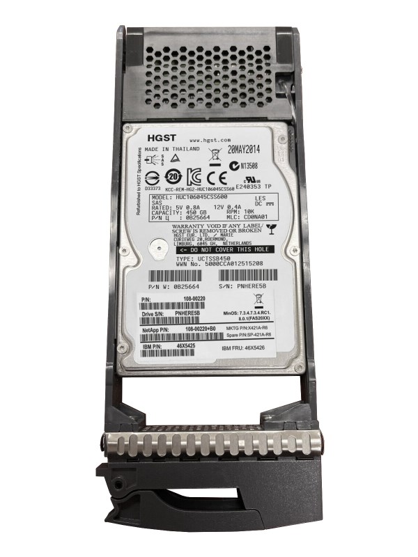 Жесткий диск Network Appliance X421A-R6 450Gb SAS 2,5" HDD X421A-R6 - фото 33166