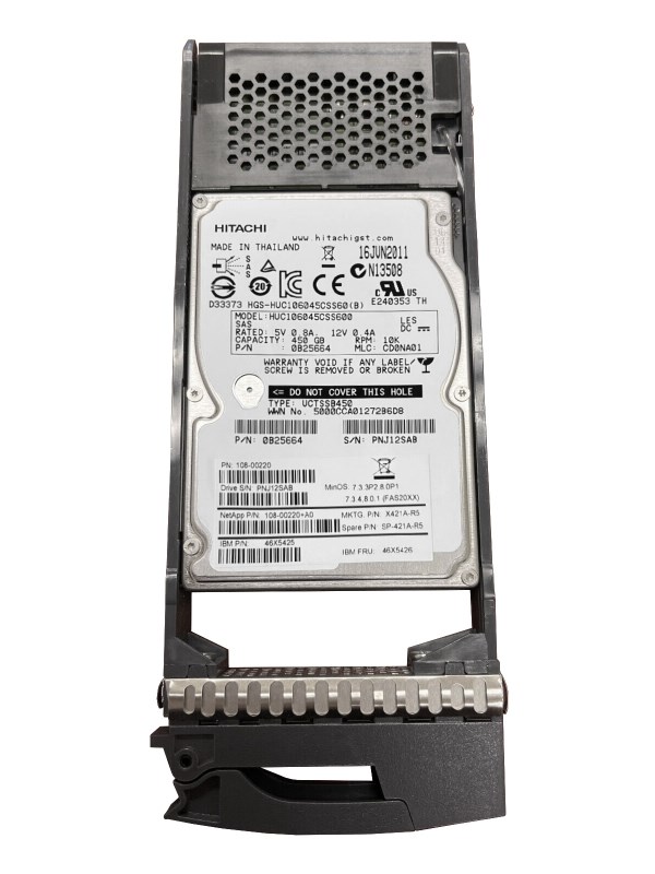 Жесткий диск Network Appliance 108-00220+A0 450Gb SAS 2,5" HDD 108-00220+A0 - фото 33174