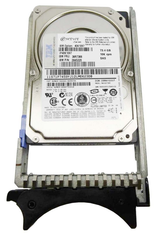 Жесткий диск IBM CA06681-B29900BA 73Gb SAS 2,5" HDD CA06681-B29900BA - фото 33294