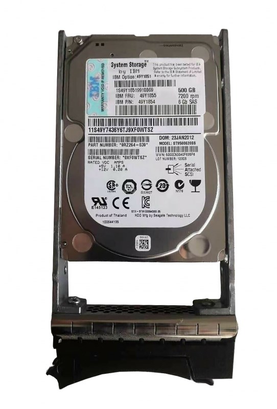 Жесткий диск IBM 49Y1855 500Gb SAS 2,5" HDD 49Y1855 - фото 33354