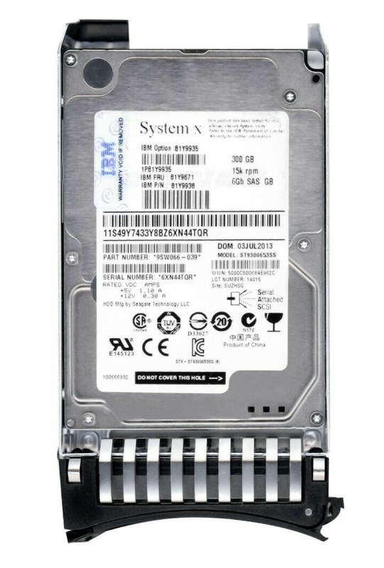 Жесткий диск IBM 81Y9938 300Gb SAS 2,5" HDD 81Y9938 - фото 33409