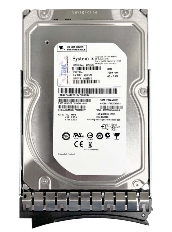 Жесткий диск IBM 90Y8581 3Tb SAS 3,5" HDD 90Y8581 - фото 33465