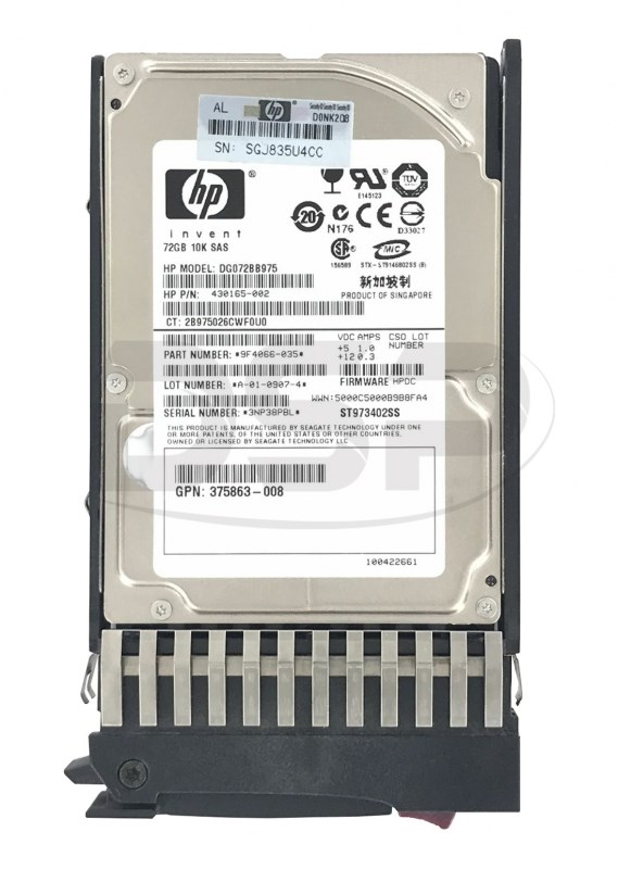 Жесткий диск HP 9F4066-035 72Gb SAS 2,5" HDD 9F4066-035 - фото 33555