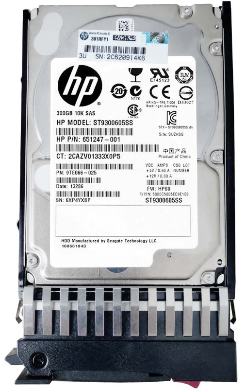 Жесткий диск HP 651247-001 300Gb SAS 2,5" HDD 651247-001 - фото 33744