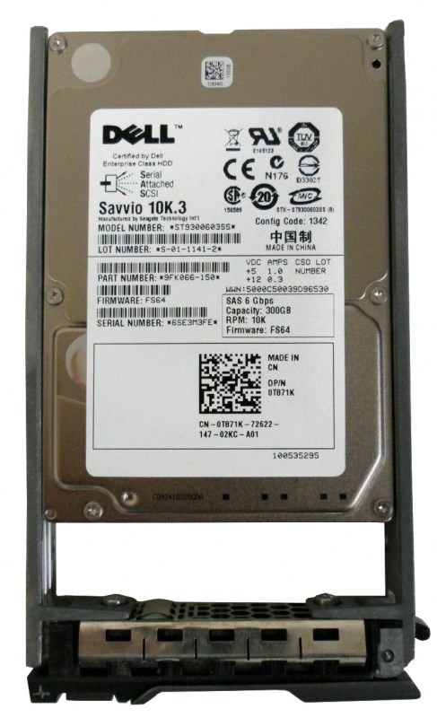 Жесткий диск Dell 9FK066-150 300Gb SAS 2,5" HDD 9FK066-150 - фото 33759