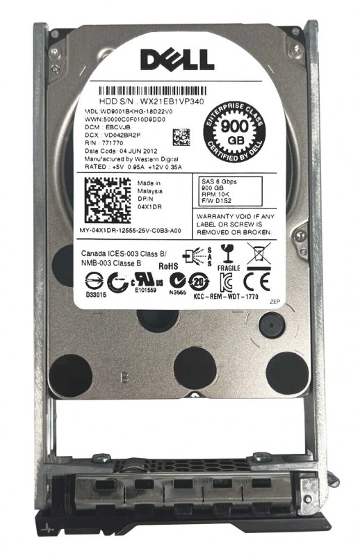 Жесткий диск Dell WD9001BKHG-18D22V0 900Gb SAS 2,5" HDD WD9001BKHG-18D22V0 - фото 33910