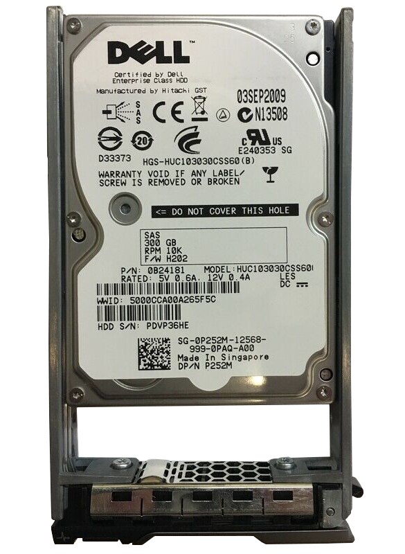 Жесткий диск Dell 0B24181 300Gb 10000 SAS 2,5" HDD 0B24181 - фото 34025