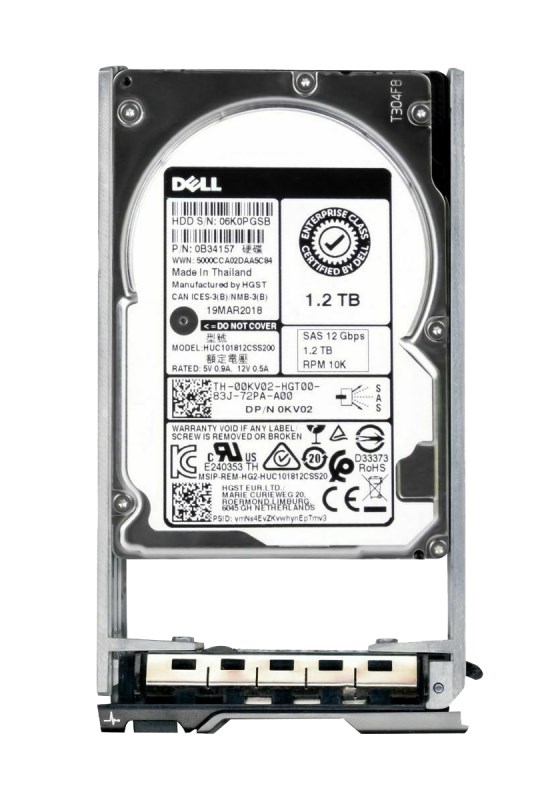 Жесткий диск Dell 0B34157 1,2Tb 10520 SAS 2,5" HDD 0B34157 - фото 34028