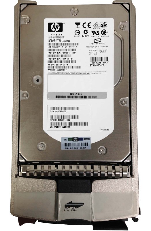 Жесткий диск HP 365611-001 146,8Gb Fibre Channel 3,5" HDD 365611-001 - фото 34223