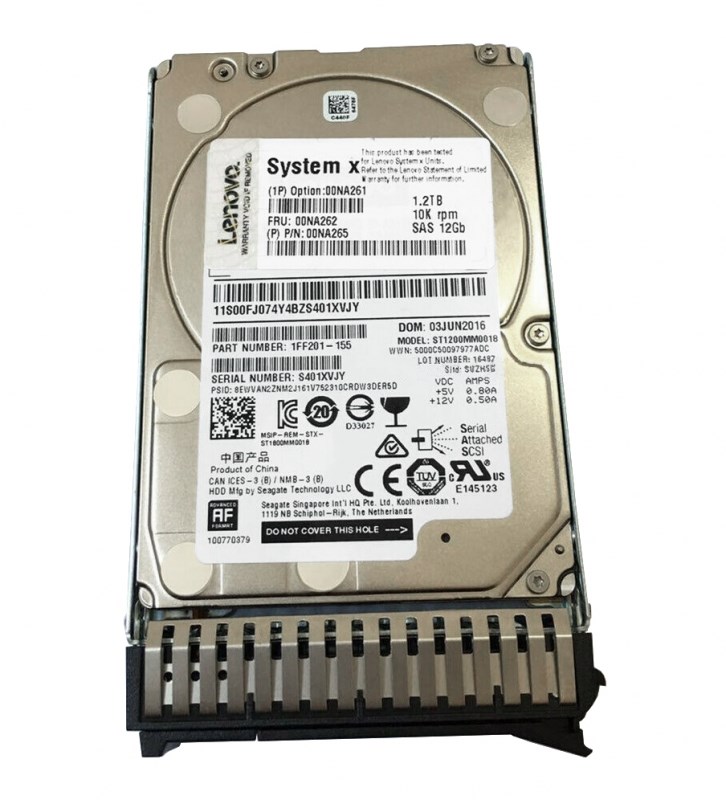 Жесткий диск Lenovo 1FF201-155 1,2Tb 10000 SAS 2,5" HDD 1FF201-155 - фото 34945