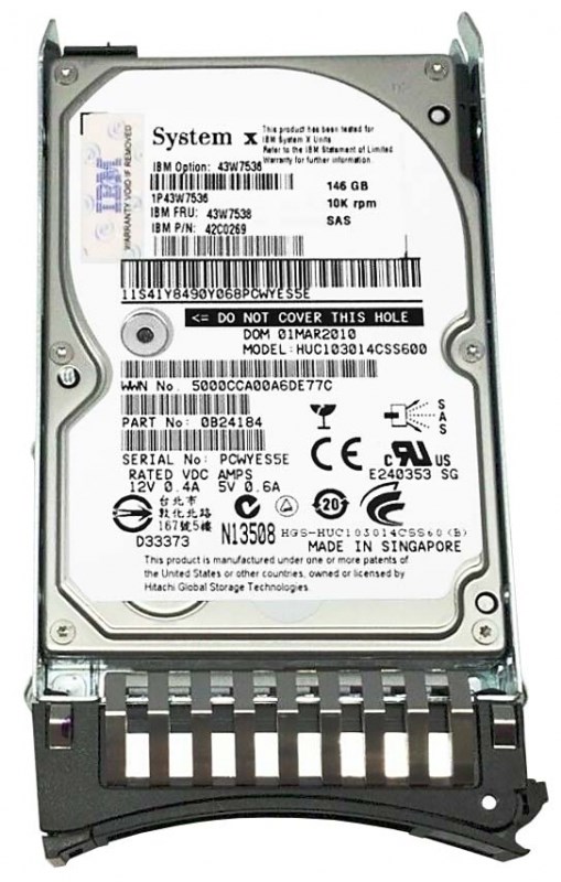 Жесткий диск IBM 9F6066-039 146Gb 10000 SAS 2,5" HDD 9F6066-039 - фото 34965