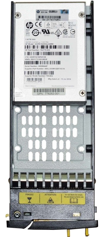 Жесткий диск HP 778252-001 1,92Tb SAS 2,5" SSD 778252-001 - фото 35125