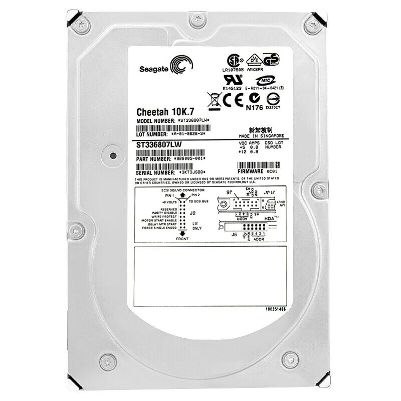 Жесткий диск Seagate ST336807LW 36,7Gb U320SCSI 3.5" HDD ST336807LW - фото 35232