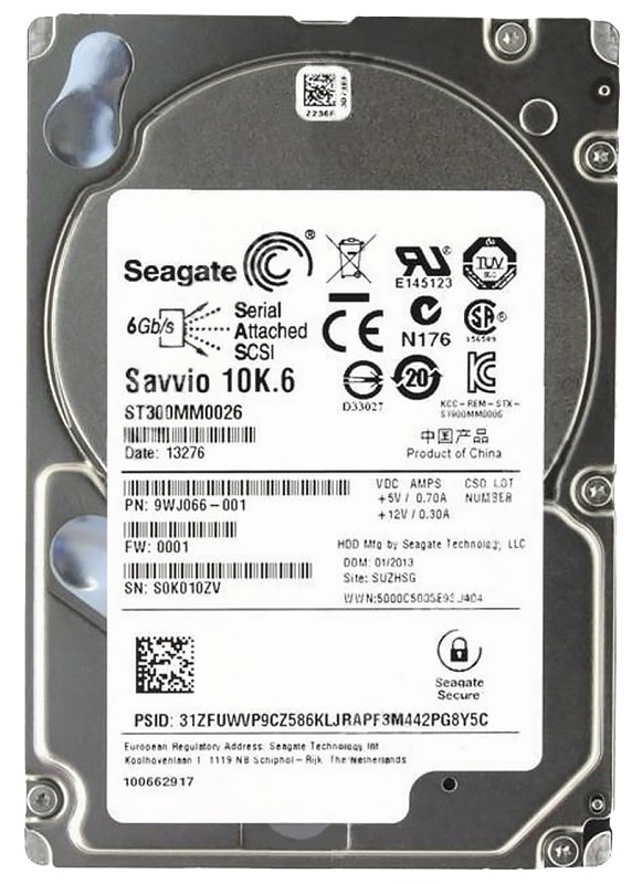 Жесткий диск Seagate 9WJ066 300Gb SAS 2,5" HDD 9WJ066 - фото 35311