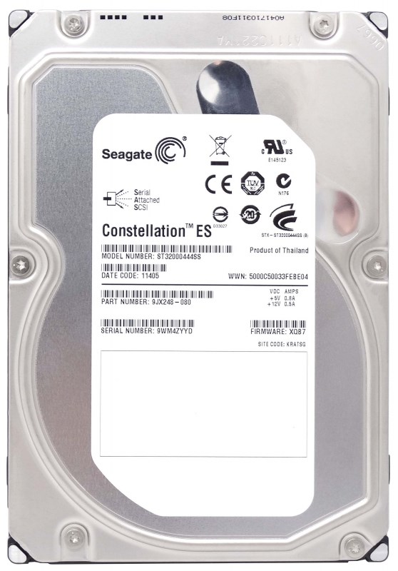 Жесткий диск Seagate 9JX248 2Tb SAS 3,5" HDD 9JX248 - фото 35389