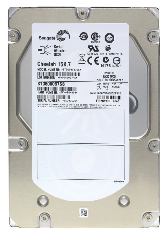 Жесткий диск Seagate 9FN066 600Gb SAS 3,5" HDD 9FN066 - фото 35406